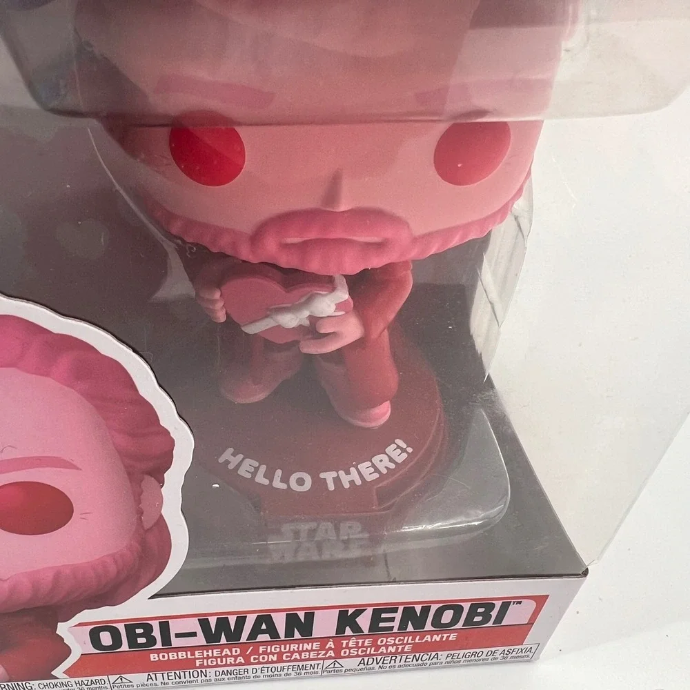 Funko Pop‎ Star Wars Obi-Wan Kenobi 671 Valentines Day Pink Vinyl Bobblehead